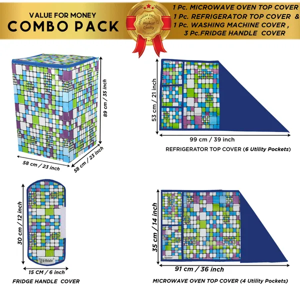 Appliance_Cover_Combo_Set_of_(1_Pc._Fridge_Top_Cover_+_3_Pcs._Fridge_Handle_Cover_+_1_Pc._Microwave_Oven_Top_Cover_+_1_Pc._Top_Load_Washing_Machine_Cover)