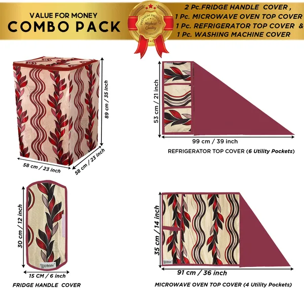 Appliance_Cover_Combo_Set_of_(1_Pc._Fridge_Top_Cover_+_2_Pcs._Fridge_Handle_Cover_+_1_Pc._Microwave_Oven_Top_Cover_+_1_Pc._Top_Load_Washing_Machine_Cover)