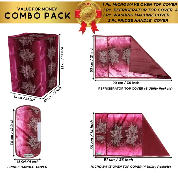 Appliance_Cover_Combo_Set_of_(1_Pc._Fridge_Top_Cover_+_3_Pcs._Fridge_Handle_Cover_+_1_Pc._Microwave_Oven_Top_Cover_+_1_Pc._Top_Load_Washing_Machine_Cover)