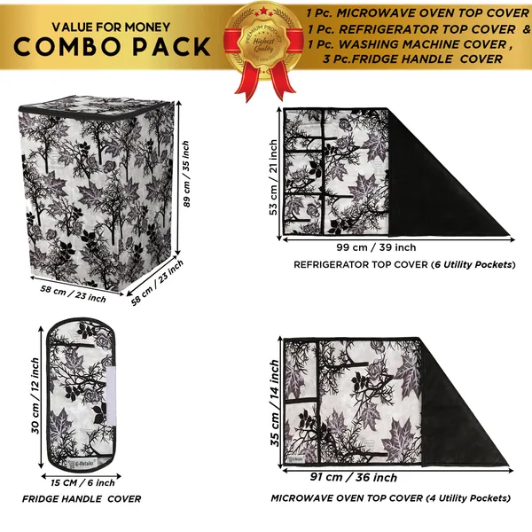 Appliance_Cover_Combo_Set_of_(1_Pc._Fridge_Top_Cover_+_3_Pcs._Fridge_Handle_Cover_+_1_Pc._Microwave_Oven_Top_Cover_+_1_Pc._Top_Load_Washing_Machine_Cover)