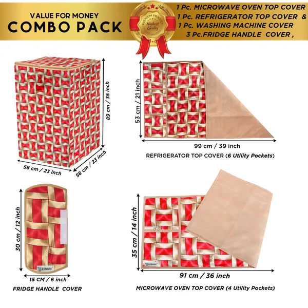 Appliance_Cover_Combo_Set_of_(1_Pc._Fridge_Top_Cover_+_3_Pcs._Fridge_Handle_Cover_+_1_Pc._Microwave_Oven_Top_Cover_+_1_Pc._Top_Load_Washing_Machine_Cover)