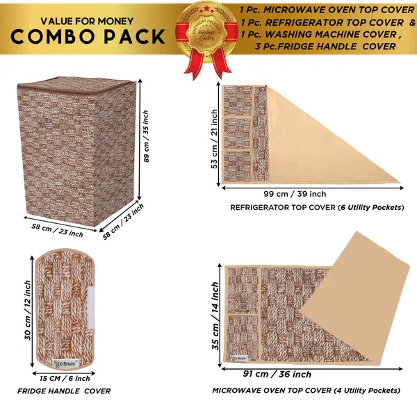 Appliance_Cover_Combo_Set_of_(1_Pc._Fridge_Top_Cover_+_3_Pcs._Fridge_Handle_Cover_+_1_Pc._Microwave_Oven_Top_Cover_+_1_Pc._Top_Load_Washing_Machine_Cover)