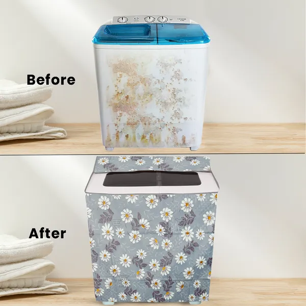 6_Pcs_Of_Cover_Appliances_Cover_Combo_Set_of_(1_Pc._Fridge_Top_Cover_+_1_Pc._Fridge_Handle_Cover_+_6_Pcs._Fridge_Mat_+_1_Pc._Wall_Hanging_Storage_Organizer)