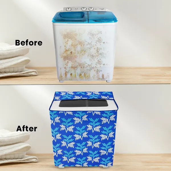 6_Pcs_Of_Cover_Appliance_Cover_Combo_Set_of_(1_Pc._Fridge_Top_Cover_+_2_Pcs._Fridge_Handle_Cover_+_6_Pcs._Fridge_Mat)
