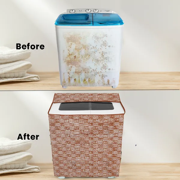 6_Pcs_Of_Cover_Appliance_Cover_Combo_Set_of_(1_Pc._Fridge_Top_Cover_+_2_Pcs._Fridge_Handle_Cover_+_6_Pcs._Fridge_Mat)