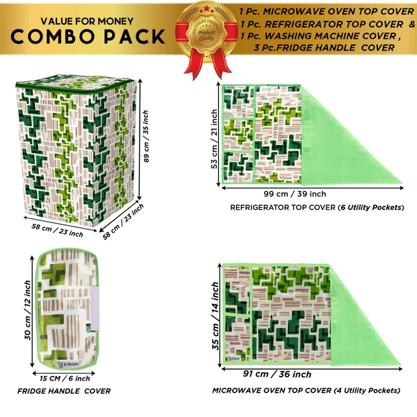 Appliance_Cover_Combo_Set_of_(1_Pc._Fridge_Top_Cover_+_3_Pcs._Fridge_Handle_Cover_+_1_Pc._Microwave_Oven_Top_Cover_+_1_Pc._Top_Load_Washing_Machine_Cover)