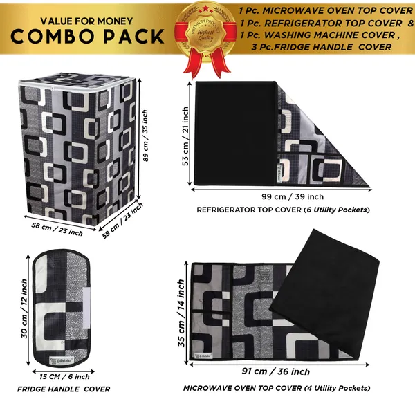 Appliance_Cover_Combo_Set_of_(1_Pc._Fridge_Top_Cover_+_3_Pcs._Fridge_Handle_Cover_+_1_Pc._Microwave_Oven_Top_Cover_+_1_Pc._Top_Load_Washing_Machine_Cover)