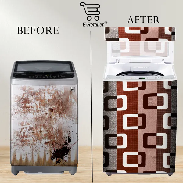 6_Pcs_Of_Cover_Appliances_Cover_Combo_Set_of_(1_Pc._Fridge_Top_Cover_+_2_Pcs._Fridge_Handle_Cover_+_1_Pc._Microwave_Oven_Cover_+_6_Pcs._Fridge_Mat_+_1_Pc._Wall_Hanging_Storage_Organizer)