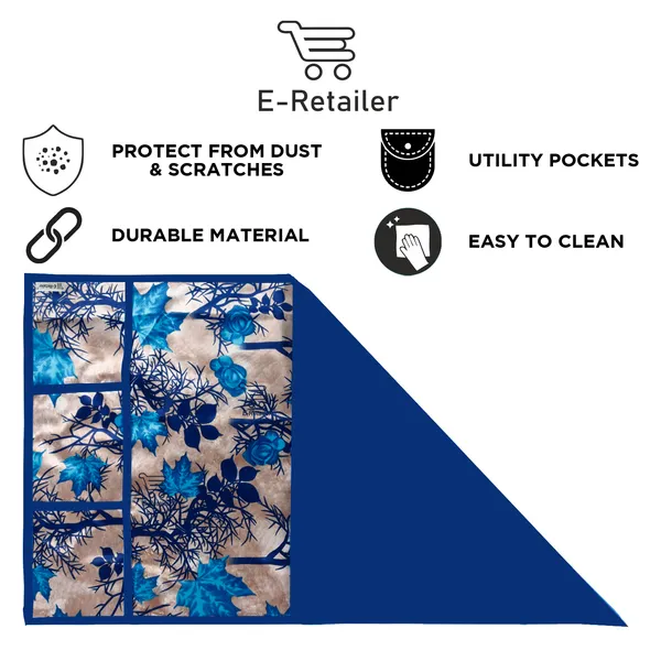 6_Pcs_Of_Cover_Appliances_Cover_Combo_Set_of_(1_Pc._Fridge_Top_Cover_+_2_Pcs._Fridge_Handle_Cover_+_6_Pcs._Fridge_Mat_+_1_Pc._Wall_Hanging_Storage_Organizer)