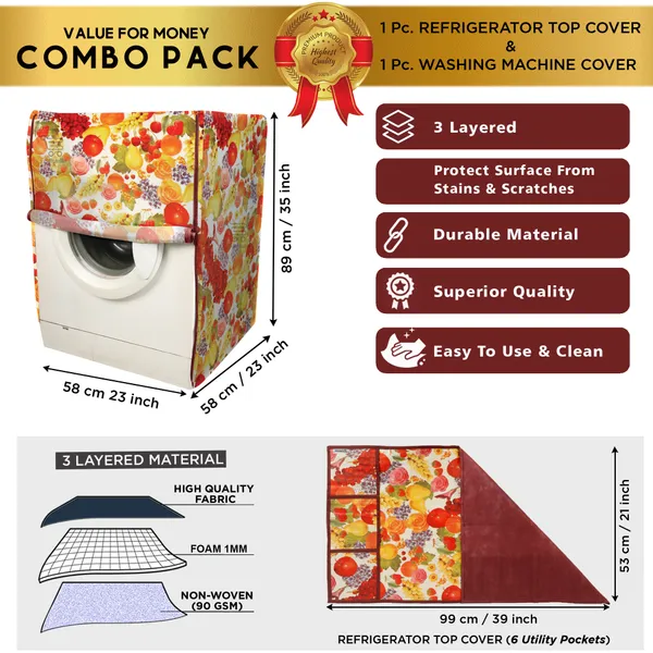 6_Pcs_Of_Cover_Appliance_Cover_Combo_Set_of_(1_Pc._Fridge_Top_Cover_+_6_Pcs._Fridge_Mat)