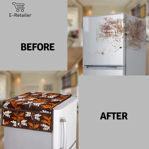 6_Pcs_Of_Cover_Appliances_Cover_Combo_Set_of_(1_Pc._Fridge_Top_Cover_+_1_Pc._Fridge_Handle_Cover_+_1_Pc._Microwave_Oven_Cover_+_6_Pcs._Fridge_Mat_+_1_Pc._Wall_Hanging_Storage_Organizer)