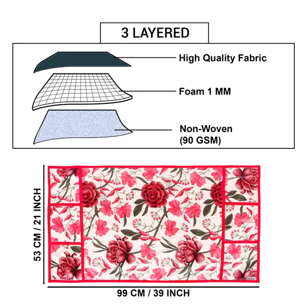 6_Pcs_Of_Cover_Appliances_Cover_Combo_Set_of_(1_Pc._Fridge_Top_Cover_+_1_Pc._Fridge_Handle_Cover_+_1_Pc._Microwave_Oven_Cover_+_6_Pcs._Fridge_Mat_+_1_Pc._Wall_Hanging_Storage_Organizer)