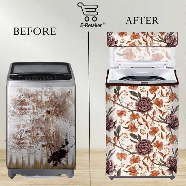 6_Pcs_Of_Cover_Appliances_Cover_Combo_Set_of_(1_Pc._Fridge_Top_Cover_+_2_Pcs._Fridge_Handle_Cover_+_1_Pc._Microwave_Oven_Cover_+_6_Pcs._Fridge_Mat_+_1_Pc._Wall_Hanging_Storage_Organizer)
