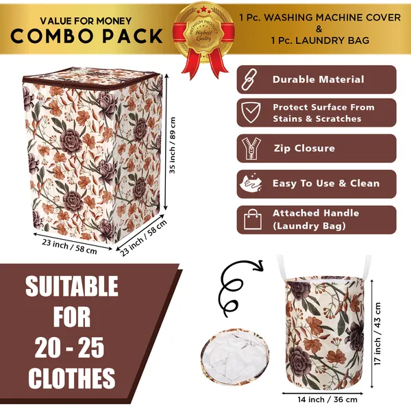 6_Pcs_Of_Cover_Appliances_Cover_Combo_Set_of_(1_Pc._Fridge_Top_Cover_+_2_Pcs._Fridge_Handle_Cover_+_1_Pc._Microwave_Oven_Cover_+_6_Pcs._Fridge_Mat_+_1_Pc._Wall_Hanging_Storage_Organizer)