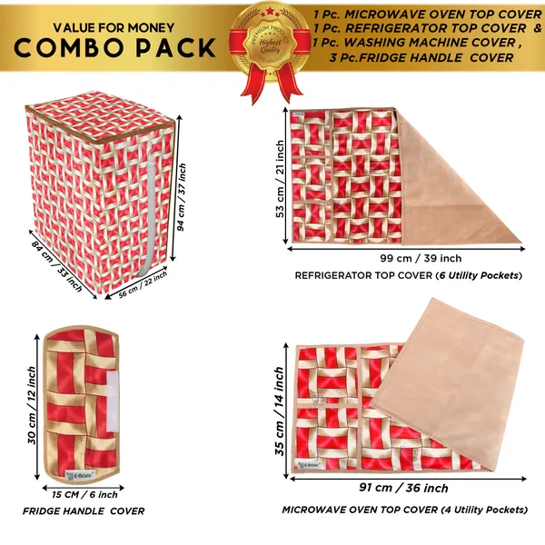 Appliances_Cover_Combo_Set_of_(1_Pc._Fridge_Top_Cover_+_3_Pcs._Fridge_Handle_Cover_+_1_Pc._Microwave_Oven_Top_Cover_+_1_Pc._Semi_Automatic_Washing_Machine_Cover)