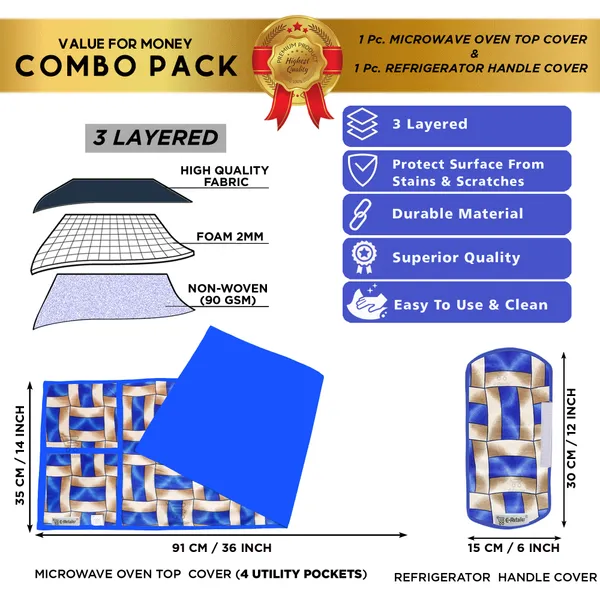 Appliances_Cover_Combo_Set_of_(1_Pc._Microwave_Oven_Top_Cover_+_1_Pc._Microwave_Handle_Cover)