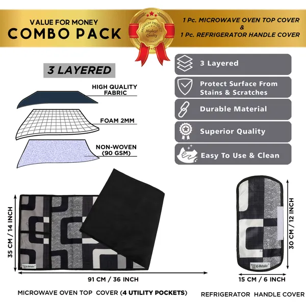 Appliances_Cover_Combo_Set_of_(1_Pc._Microwave_Oven_Top_Cover_+_1_Pc._Microwave_Handle_Cover)