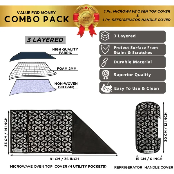 Appliances_Cover_Combo_Set_of_(1_Pc._Microwave_Oven_Top_Cover_+_1_Pc._Microwave_Handle_Cover)