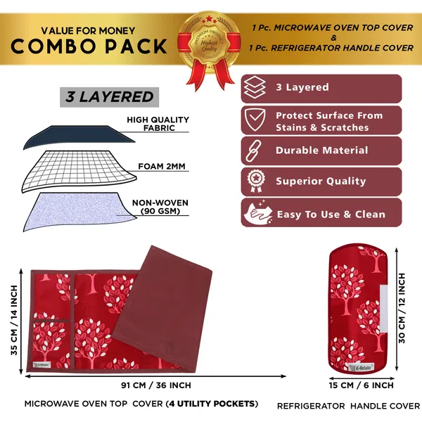 Appliances_Cover_Combo_Set_of_(1_Pc._Microwave_Oven_Top_Cover_+_1_Pc._Microwave_Handle_Cover)