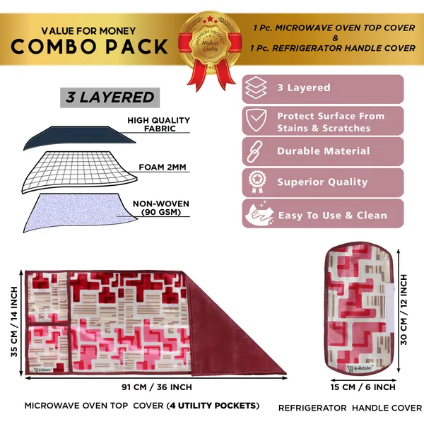 Appliances_Cover_Combo_Set_of_(1_Pc._Microwave_Oven_Top_Cover_+_1_Pc._Microwave_Handle_Cover)