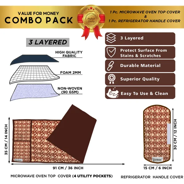 Appliances_Cover_Combo_Set_of_(1_Pc._Microwave_Oven_Top_Cover_+_1_Pc._Microwave_Handle_Cover)