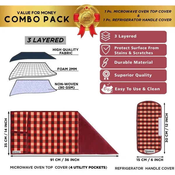 Appliances_Cover_Combo_Set_of_(1_Pc._Microwave_Oven_Top_Cover_+_1_Pc._Microwave_Handle_Cover)