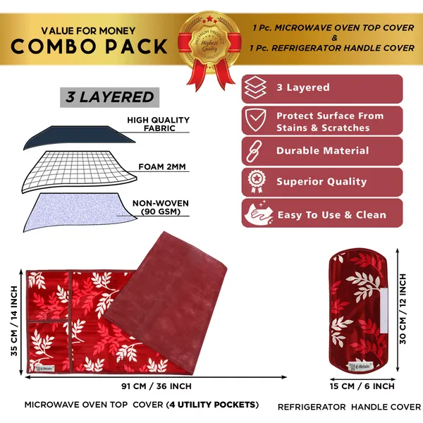 Appliances_Cover_Combo_Set_of_(1_Pc._Microwave_Oven_Top_Cover_+_1_Pc._Microwave_Handle_Cover)