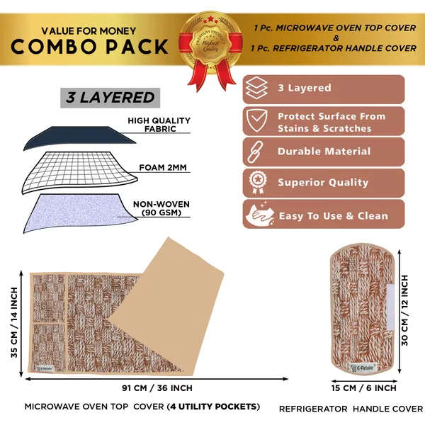 Appliances_Cover_Combo_Set_of_(1_Pc._Microwave_Oven_Top_Cover_+_1_Pc._Microwave_Handle_Cover)