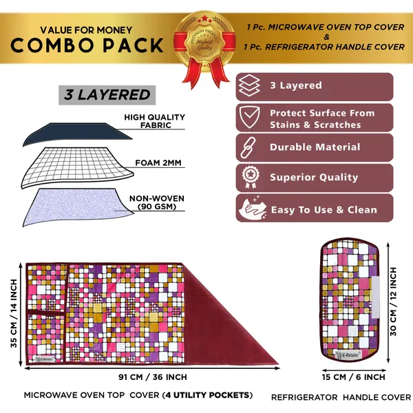 Appliances_Cover_Combo_Set_of_(1_Pc._Microwave_Oven_Top_Cover_+_1_Pc._Microwave_Handle_Cover)