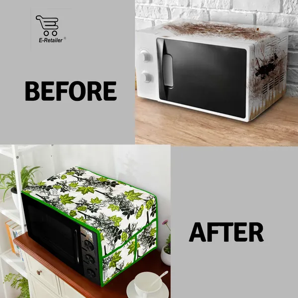 6_Pcs_Of_Cover_Appliances_Cover_Combo_Set_of_(1_Pc._Fridge_Top_Cover_+_2_Pcs._Fridge_Handle_Cover_+_1_Pc._Microwave_Oven_Cover_+_6_Pcs._Fridge_Mat_+_1_Pc._Wall_Hanging_Storage_Organizer)