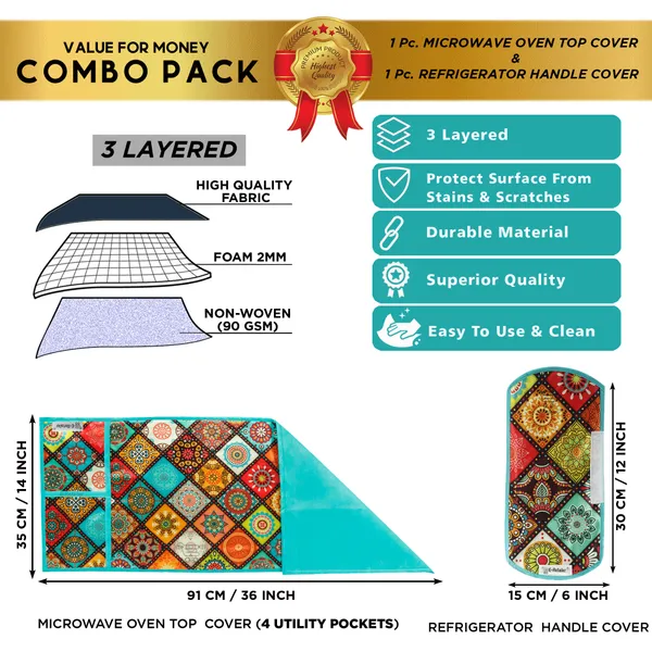 Appliances_Cover_Combo_Set_of_(1_Pc._Microwave_Oven_Top_Cover_+_1_Pc._Microwave_Handle_Cover)