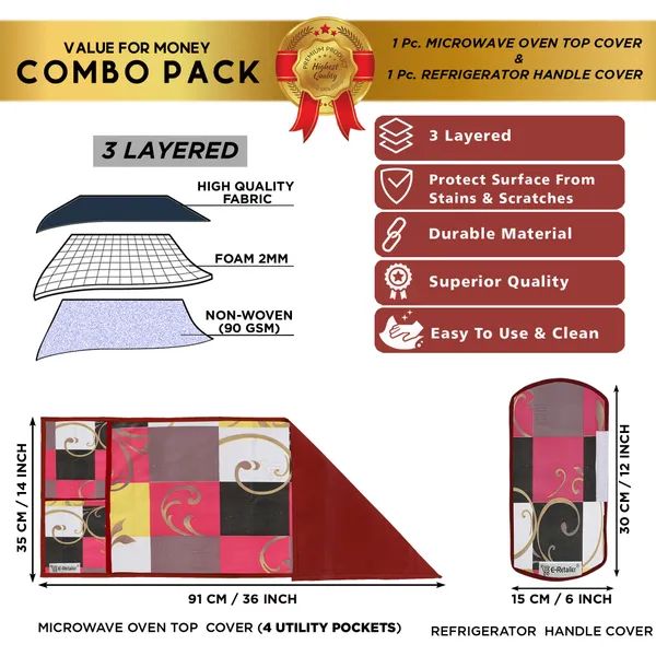 Appliances_Cover_Combo_Set_of_(1_Pc._Microwave_Oven_Top_Cover_+_1_Pc._Microwave_Handle_Cover)