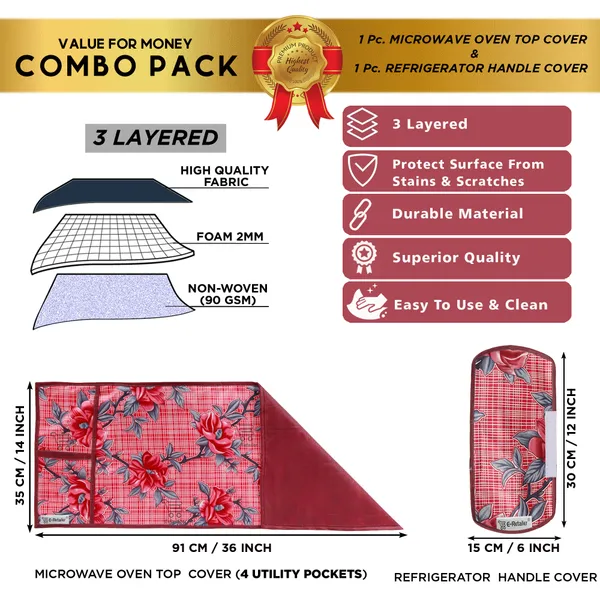 Appliances_Cover_Combo_Set_of_(1_Pc._Microwave_Oven_Top_Cover_+_1_Pc._Microwave_Handle_Cover)