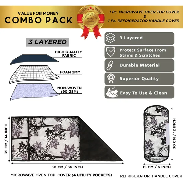 Appliances_Cover_Combo_Set_of_(1_Pc._Microwave_Oven_Top_Cover_+_1_Pc._Microwave_Handle_Cover)