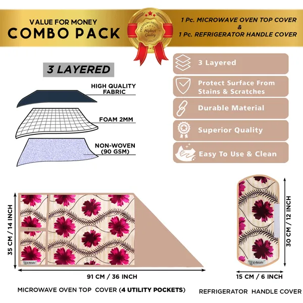 Appliances_Cover_Combo_Set_of_(1_Pc._Microwave_Oven_Top_Cover_+_1_Pc._Microwave_Handle_Cover)