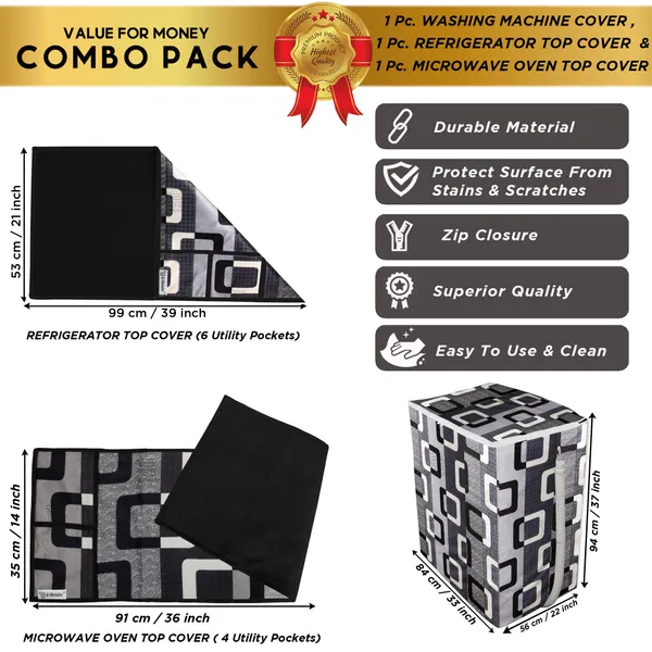 Appliances_Cover_Combo_Set_of_(1_Pc._Fridge_Top_Cover_+_1_Pc._Microwave_Oven_Top_Cover_+_1_Pc._Semi_Automatic_Washing_Machine_Cover)