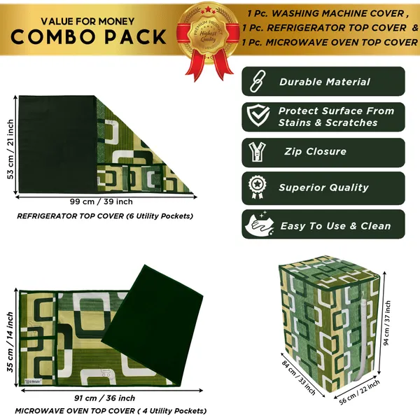 6_Pcs_Of_Cover_Appliance_Cover_Combo_Set_of_(1_Pc._Fridge_Top_Cover_+_6_Pcs._Fridge_Mat)