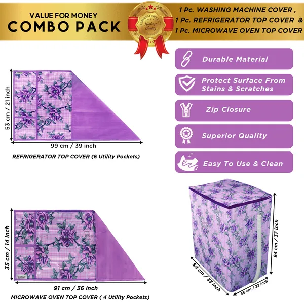 Appliances_Cover_Combo_Set_of_(1_Pc._Fridge_Top_Cover_+_1_Pc._Microwave_Oven_Top_Cover_+_1_Pc._Semi_Automatic_Washing_Machine_Cover)