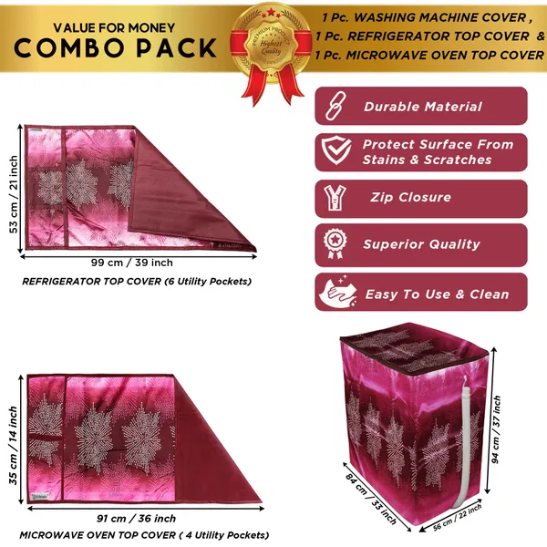 Appliances_Cover_Combo_Set_of_(1_Pc._Fridge_Top_Cover_+_1_Pc._Microwave_Oven_Top_Cover_+_1_Pc._Semi_Automatic_Washing_Machine_Cover)