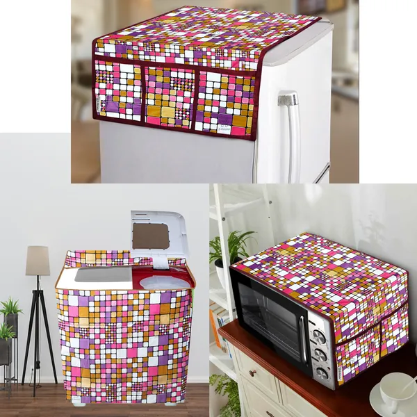 Appliances_Cover_Combo_Set_of_(1_Pc._Fridge_Top_Cover_+_1_Pc._Microwave_Oven_Top_Cover_+_1_Pc._Semi_Automatic_Washing_Machine_Cover)