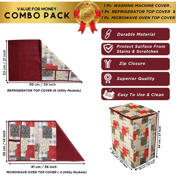 Appliances_Cover_Combo_Set_of_(1_Pc._Fridge_Top_Cover_+_1_Pc._Microwave_Oven_Top_Cover_+_1_Pc._Semi_Automatic_Washing_Machine_Cover)