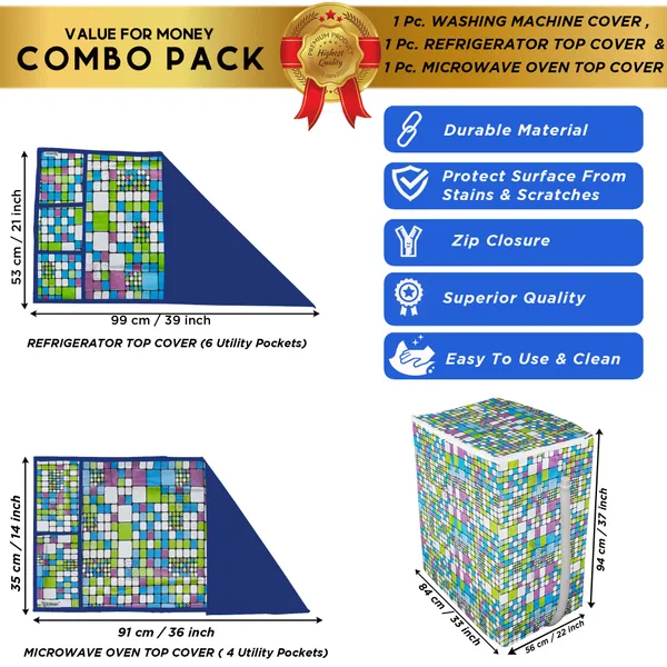 Appliances_Cover_Combo_Set_of_(1_Pc._Fridge_Top_Cover_+_1_Pc._Microwave_Oven_Top_Cover_+_1_Pc._Semi_Automatic_Washing_Machine_Cover)