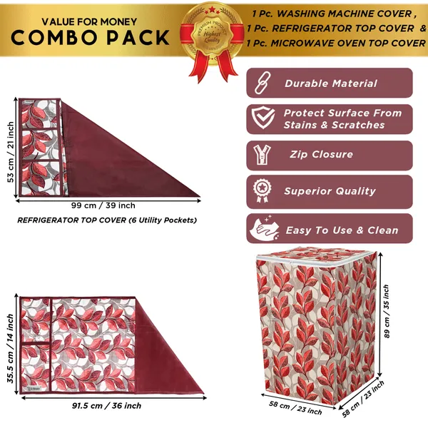 6_Pcs_Of_Cover_Multipurpose_Mats/Fridge_Mats/Refrigerator_Drawer_Mats_(Material-PP,_Color-Red,_Size-17.5X11.5_Inches)