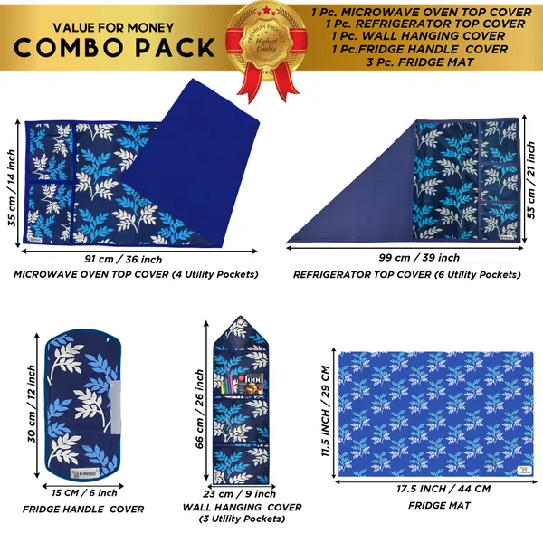Appliances_Cover_Combo_Set_of_(1_Pc._Fridge_Top_Cover_+_1_Pc._Fridge_Handle_Cover_+_1_Pc._Microwave_Oven_Cover_+_3_Pcs._Fridge_Mat_+_1_Pc._Wall_Hanging_Storage_Organizer)