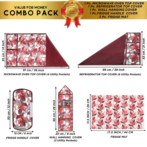 Appliances_Cover_Combo_Set_of_(1_Pc._Fridge_Top_Cover_+_1_Pc._Fridge_Handle_Cover_+_1_Pc._Microwave_Oven_Cover_+_3_Pcs._Fridge_Mat_+_1_Pc._Wall_Hanging_Storage_Organizer)