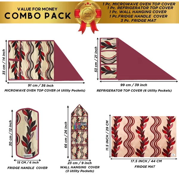 Appliances_Cover_Combo_Set_of_(1_Pc._Fridge_Top_Cover_+_1_Pc._Fridge_Handle_Cover_+_1_Pc._Microwave_Oven_Cover_+_3_Pcs._Fridge_Mat_+_1_Pc._Wall_Hanging_Storage_Organizer)