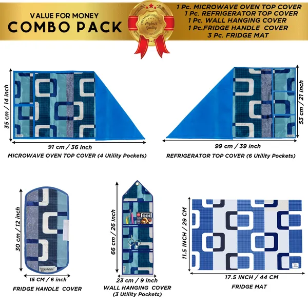 Appliances_Cover_Combo_Set_of_(1_Pc._Fridge_Top_Cover_+_1_Pc._Fridge_Handle_Cover_+_1_Pc._Microwave_Oven_Cover_+_3_Pcs._Fridge_Mat_+_1_Pc._Wall_Hanging_Storage_Organizer)