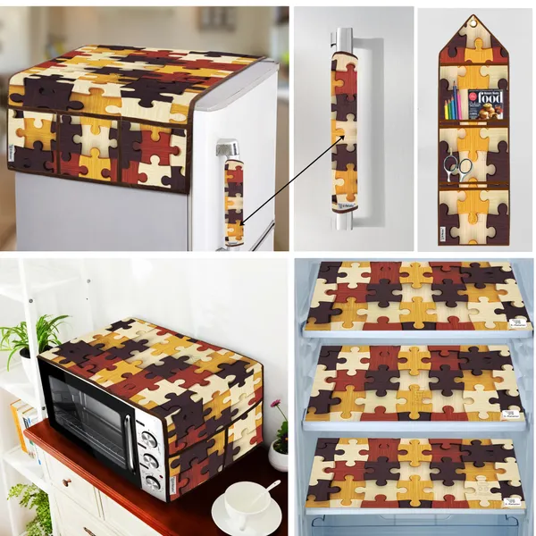 Appliances_Cover_Combo_Set_of_(1_Pc._Fridge_Top_Cover_+_1_Pc._Fridge_Handle_Cover_+_1_Pc._Microwave_Oven_Cover_+_3_Pcs._Fridge_Mat_+_1_Pc._Wall_Hanging_Storage_Organizer)