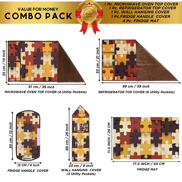 Appliances_Cover_Combo_Set_of_(1_Pc._Fridge_Top_Cover_+_1_Pc._Fridge_Handle_Cover_+_1_Pc._Microwave_Oven_Cover_+_4_Pcs._Fridge_Mat_+_1_Pc._Wall_Hanging_Storage_Organizer)