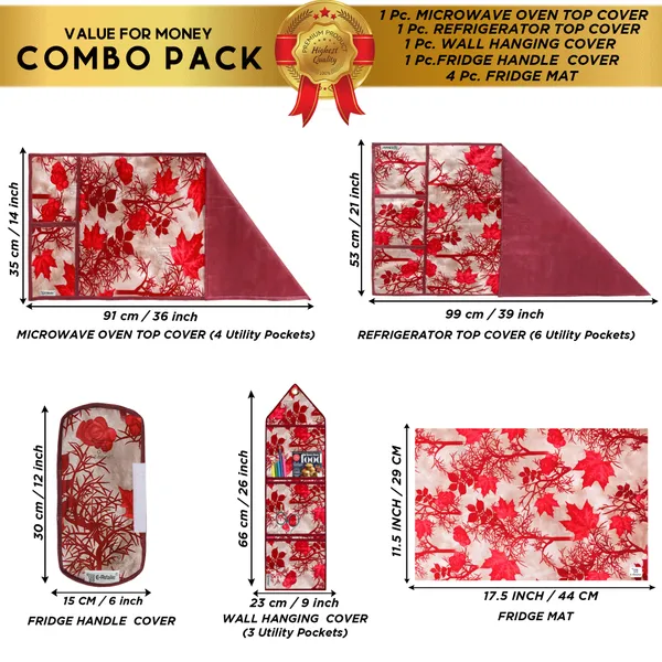Appliances_Cover_Combo_Set_of_(1_Pc._Fridge_Top_Cover_+_1_Pc._Fridge_Handle_Cover_+_1_Pc._Microwave_Oven_Cover_+_4_Pcs._Fridge_Mat_+_1_Pc._Wall_Hanging_Storage_Organizer)